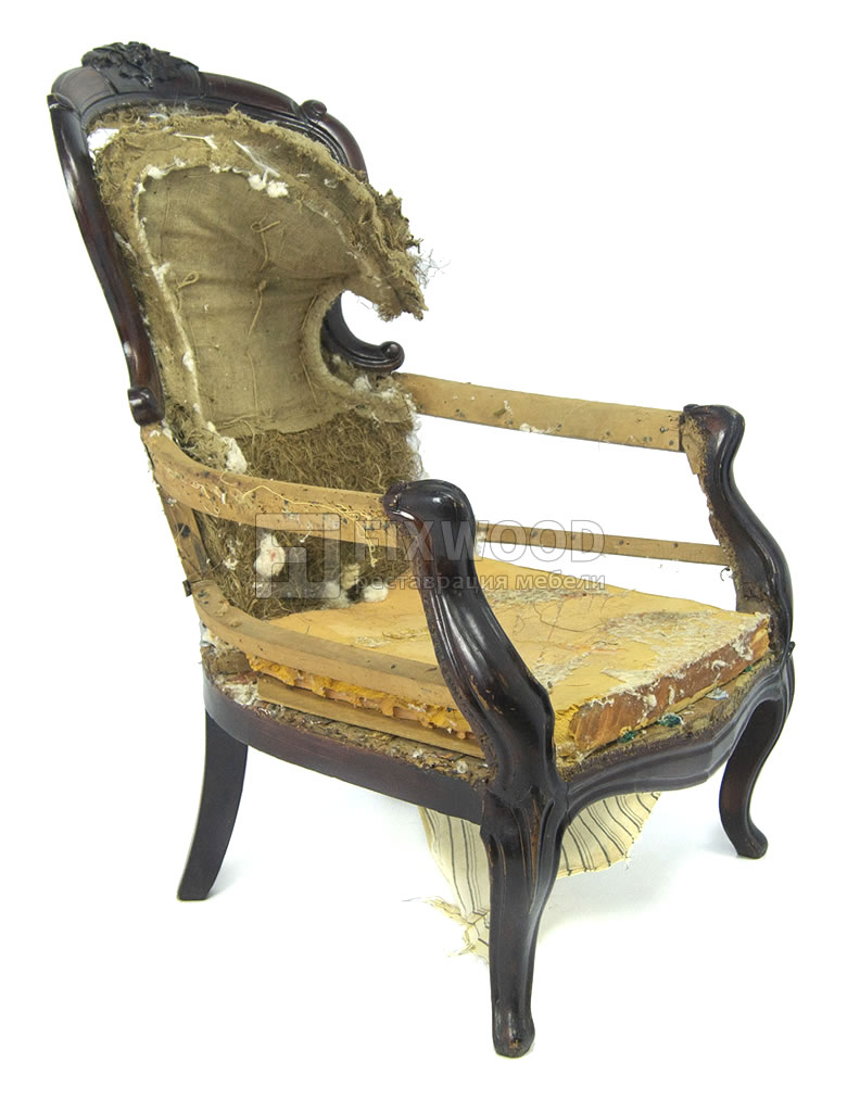 Реставрация каркаса кресла #64206. Фото до реставрации.